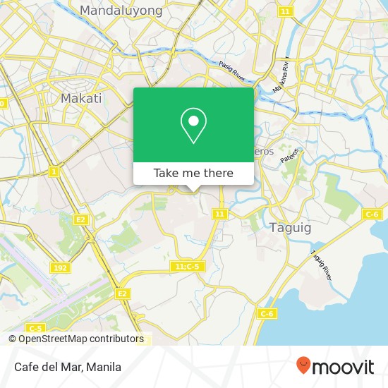 Cafe del Mar, Western Bicutan, Taguig City map