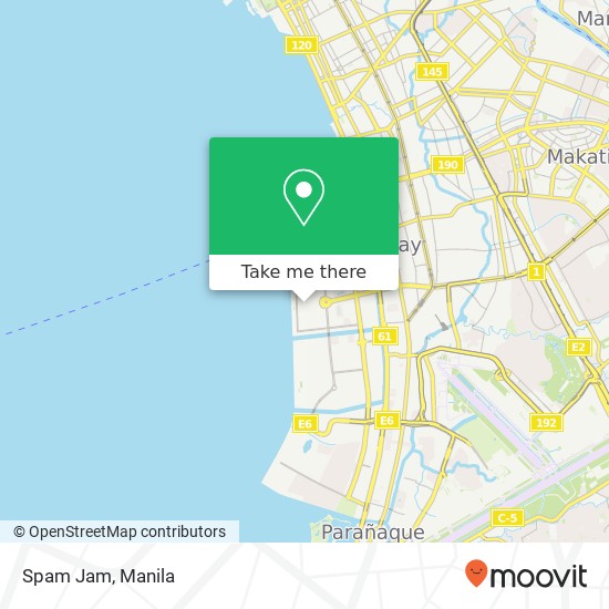 Spam Jam, Ocean Dr Barangay 76, Pasay City map