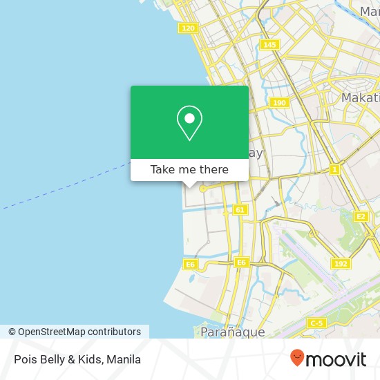 Pois Belly & Kids, Ocean Dr Barangay 76, Pasay City map