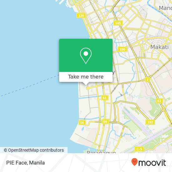 PIE Face, Pacific Dr Barangay 76, Pasay City map