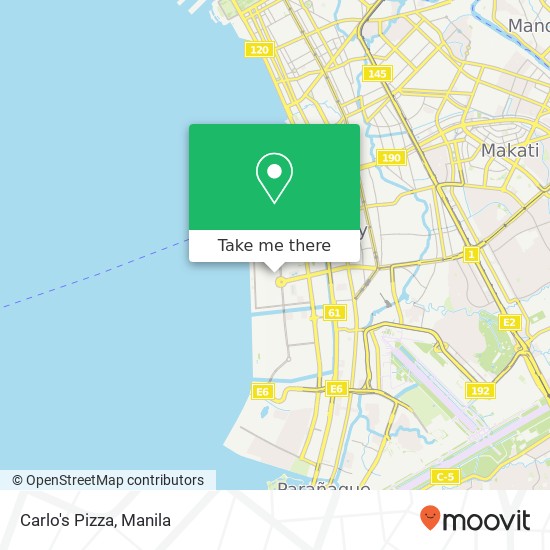 Carlo's Pizza, Pacific Dr Barangay 76, Pasay City map