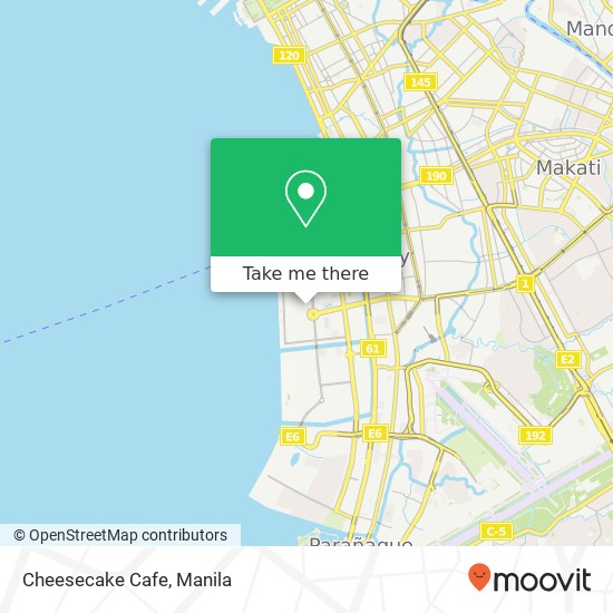 Cheesecake Cafe, Pacific Dr Barangay 76, Pasay City map