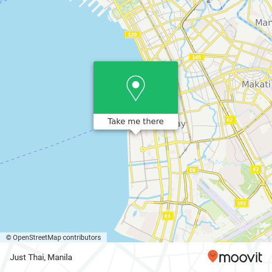 Just Thai, Harbor Dr Barangay 76, Pasay City map