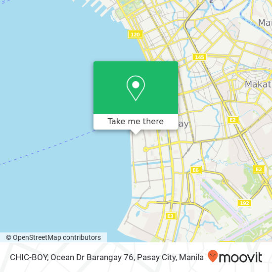 CHIC-BOY, Ocean Dr Barangay 76, Pasay City map