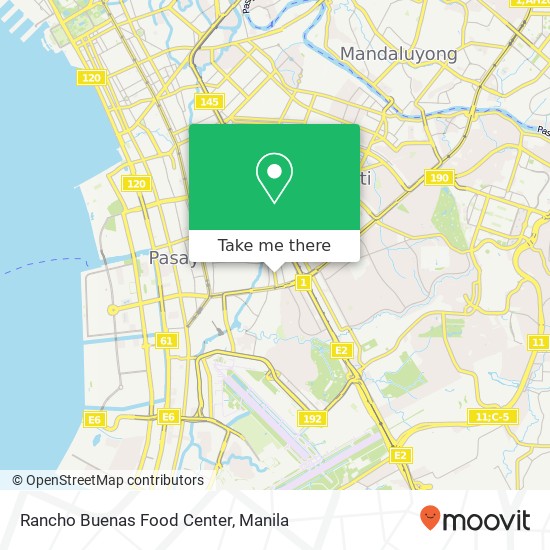 Rancho Buenas Food Center, Hen. Cailles St Bangkal, Makati map