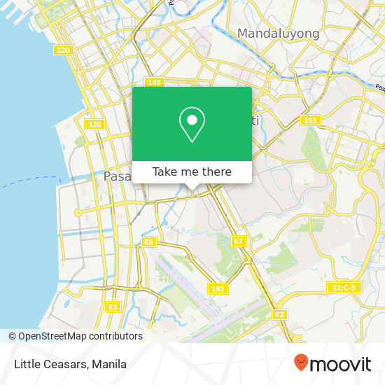 Little Ceasars, Evangelista St Bangkal, Makati map