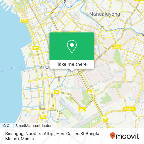 Sinangag, Noodle's Atbp., Hen. Cailles St Bangkal, Makati map