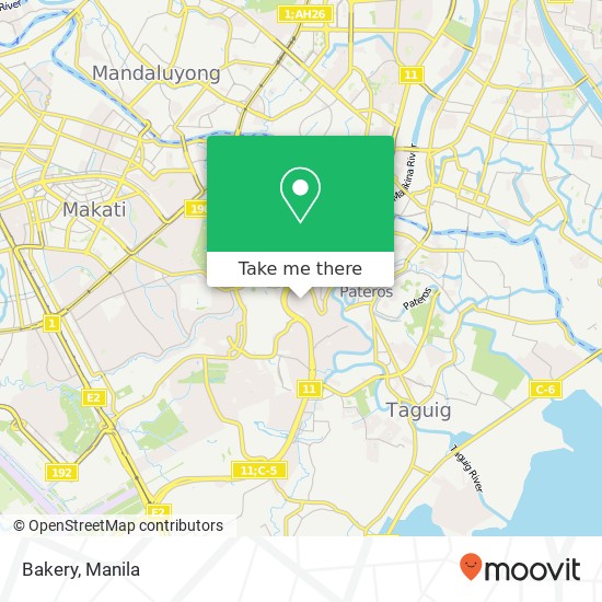 Bakery, Sampaloc Pembo, Makati map