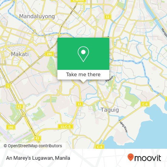 An Marey's Lugawan, Milflores Rizal, Makati map