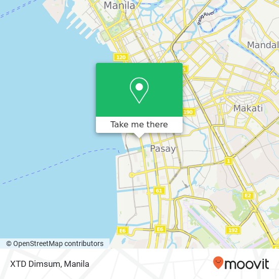 XTD Dimsum, Barangay 76, Pasay City map