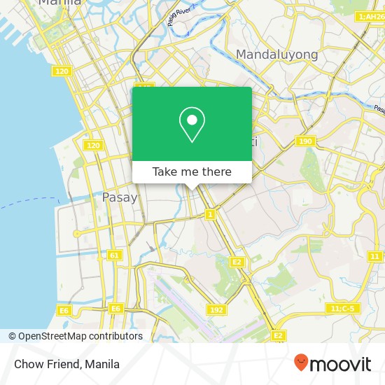 Chow Friend, A. Apolinario Bangkal, Makati map