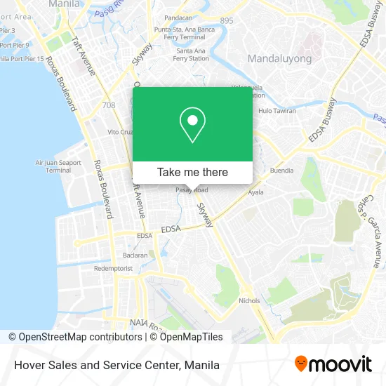 Hover Sales and Service Center map