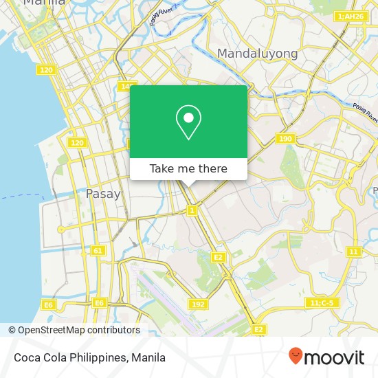 Coca Cola Philippines, Chino Roces Ave Bangkal, Makati map