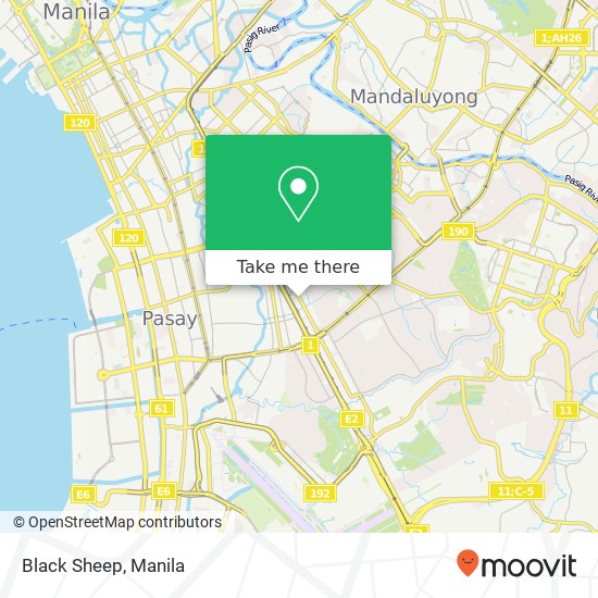 Black Sheep, Chino Roces Ave Bangkal, Makati map