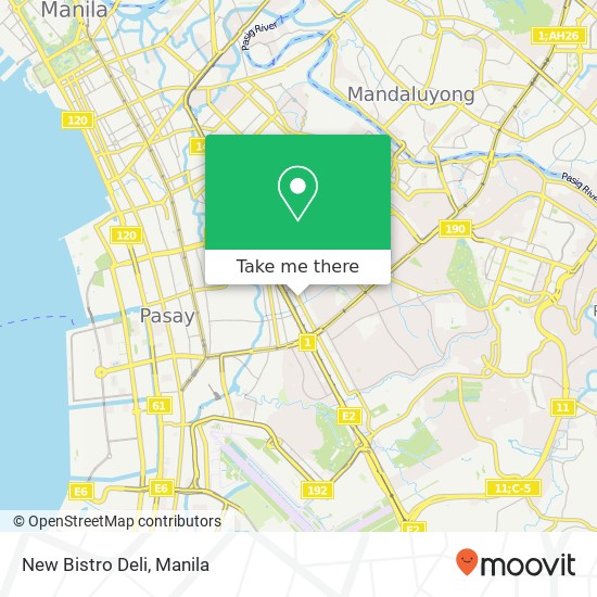 New Bistro Deli, Chino Roces Ave San Lorenzo, Makati map