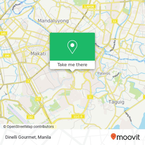 Dinelli Gourmet, 5th Ave Western Bicutan, Taguig City map