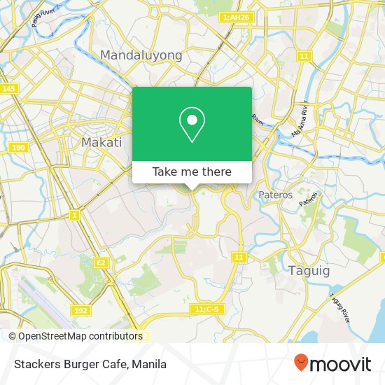 Stackers Burger Cafe, 5th Ave Western Bicutan, Taguig City map