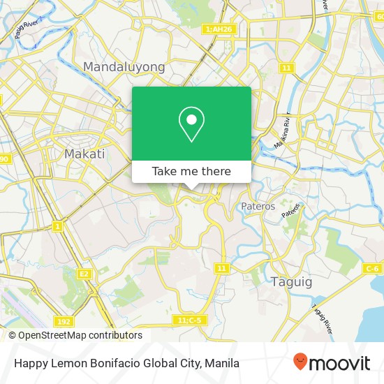 Happy Lemon Bonifacio Global City, 26th St Western Bicutan, Taguig City map