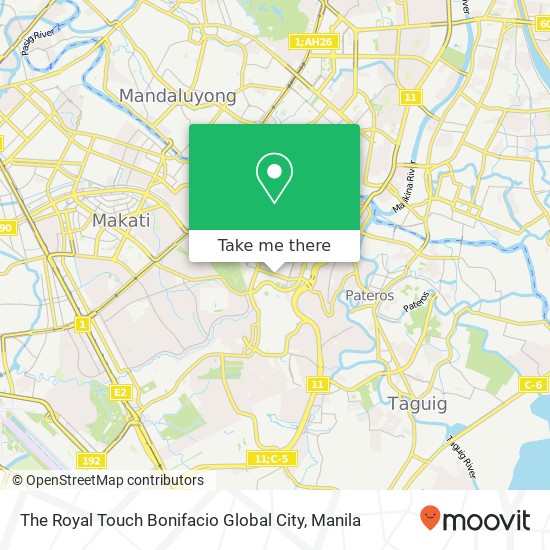 The Royal Touch Bonifacio Global City, 26th St Western Bicutan, Taguig City map
