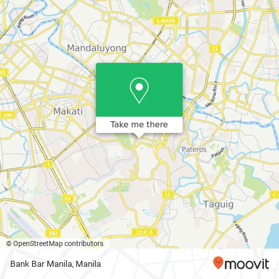Bank Bar Manila map