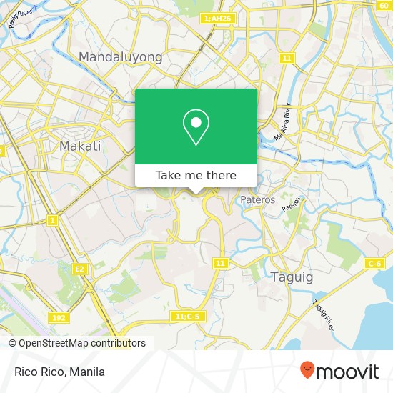 Rico Rico, McKinley Pkwy Western Bicutan, Taguig City map