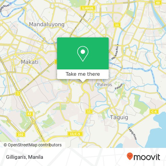 Gilligan's, Market Market Service Rd Western Bicutan, Taguig City map