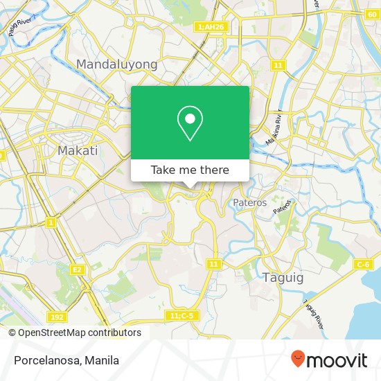 Porcelanosa, 26th St Western Bicutan, Taguig City map