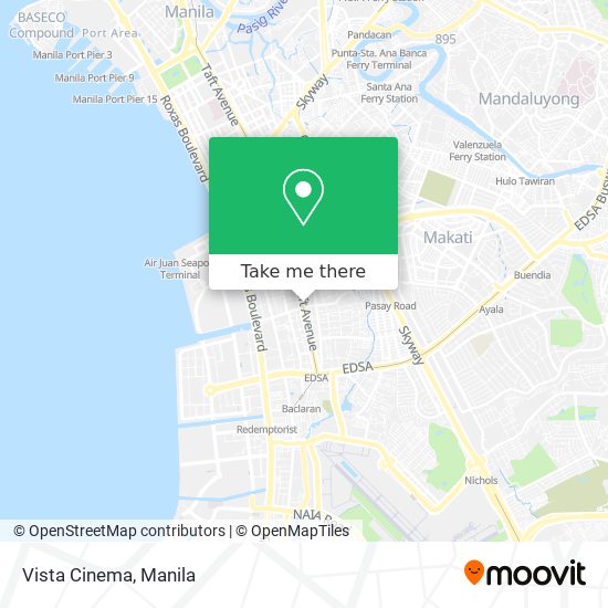 Vista Cinema map