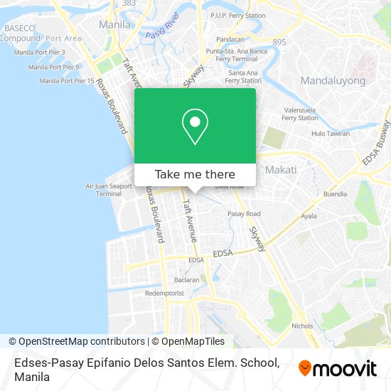 Edses-Pasay Epifanio Delos Santos Elem. School map