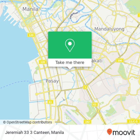 Jeremiah 33 3 Canteen, Newton St San Isidro, Makati map