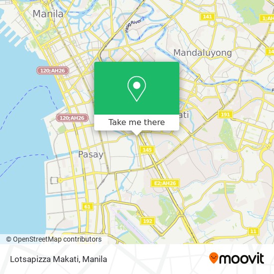 Lotsapizza Makati map