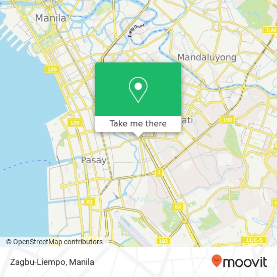 Zagbu-Liempo, Arnaiz Ave Pio del Pilar, Makati map