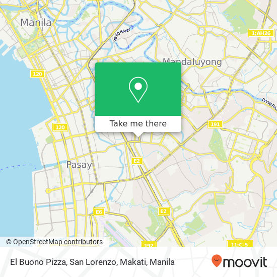 El Buono Pizza, San Lorenzo, Makati map