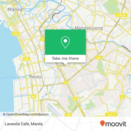 Lavenda Cafe, Benavidez San Lorenzo, Makati map