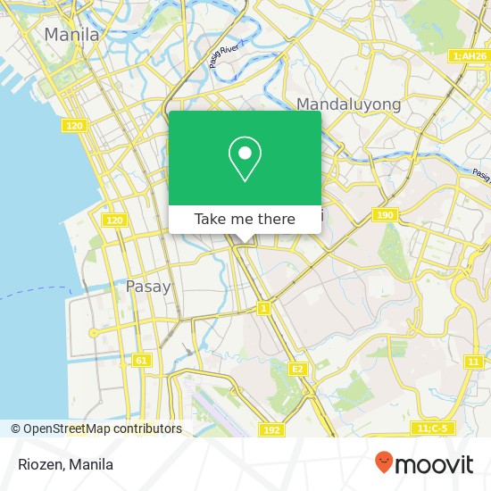 Riozen, Arnaiz Ave Pio del Pilar, Makati map