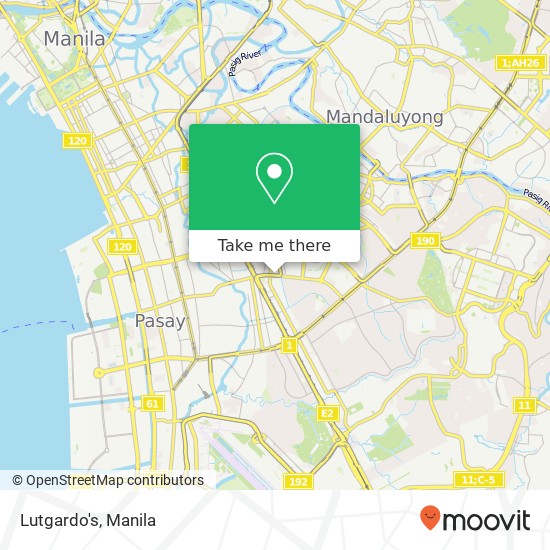 Lutgardo's, Skyway-Makati CBD Southbound Entry San Lorenzo, Makati map