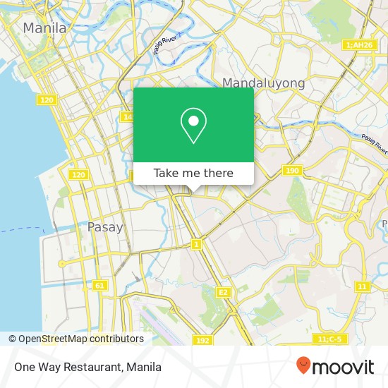 One Way Restaurant, Benavidez San Lorenzo, Makati map