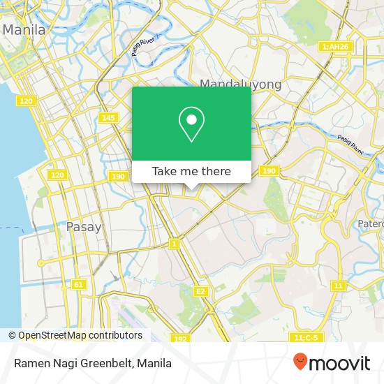 Ramen Nagi Greenbelt, San Lorenzo, Makati map