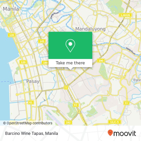 Barcino Wine Tapas, Arnaiz Ave San Lorenzo, Makati map