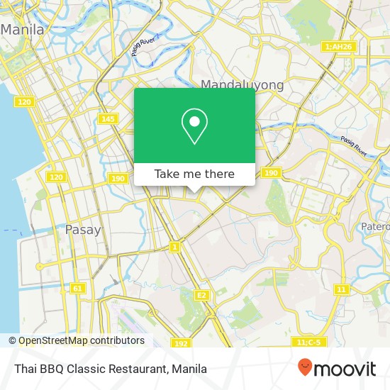 Thai BBQ Classic Restaurant, San Lorenzo, Makati map