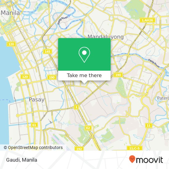Gaudi, San Lorenzo, Makati map