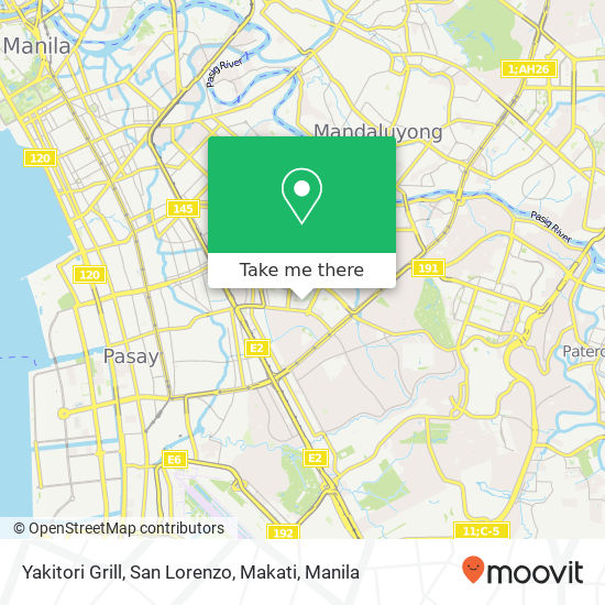 Yakitori Grill, San Lorenzo, Makati map
