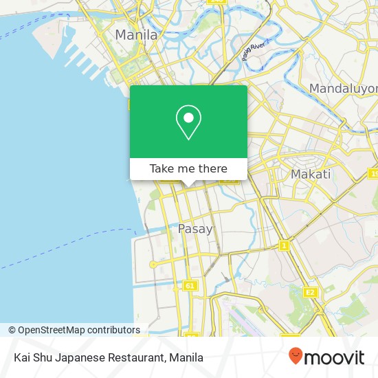 Kai Shu Japanese Restaurant, Sen. Gil Puyat Ave Barangay 23, Pasay City map