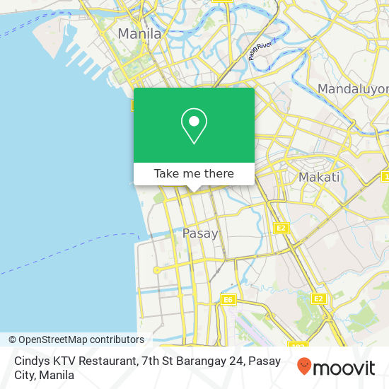 Cindys KTV Restaurant, 7th St Barangay 24, Pasay City map