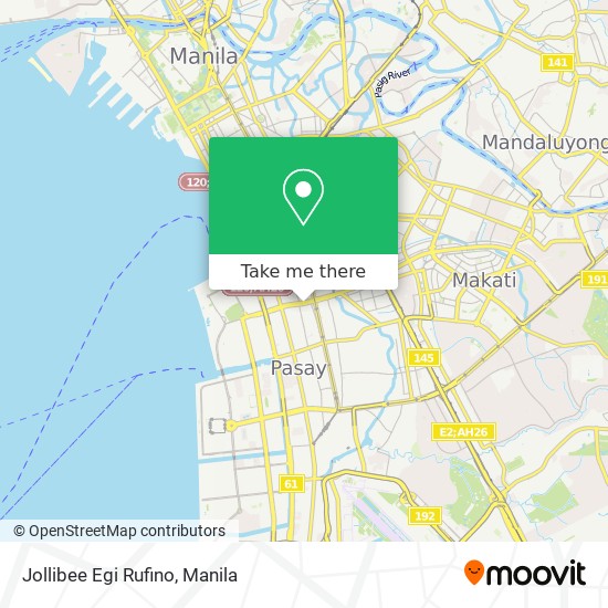 Jollibee Egi Rufino map
