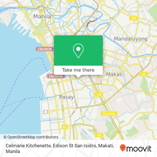 Celmarie Kitchenette, Edison St San Isidro, Makati map