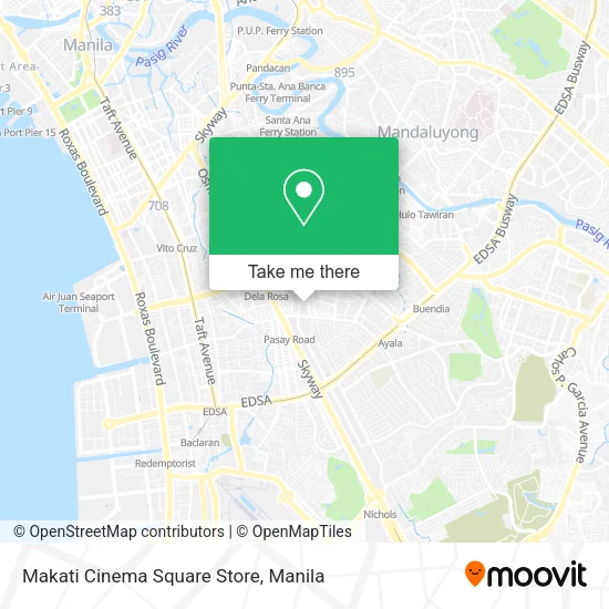 Makati Cinema Square Store map