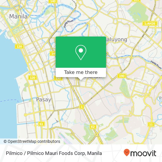 Pilmico / Pilmico Mauri Foods Corp, San Lorenzo, Makati map