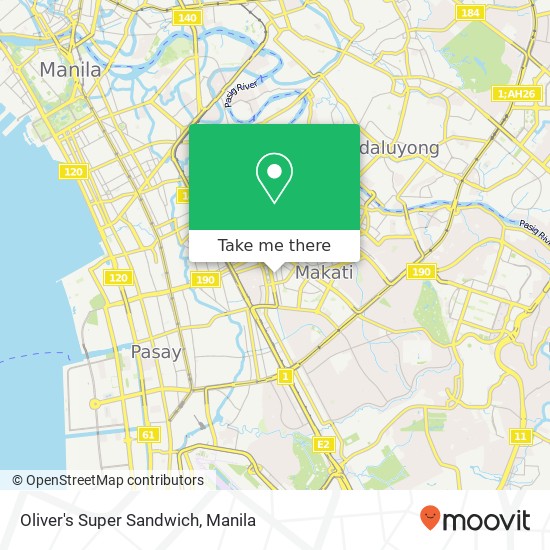 Oliver's Super Sandwich, Salcedo San Lorenzo, Makati map