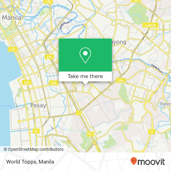 World Topps, Perea San Lorenzo, Makati map